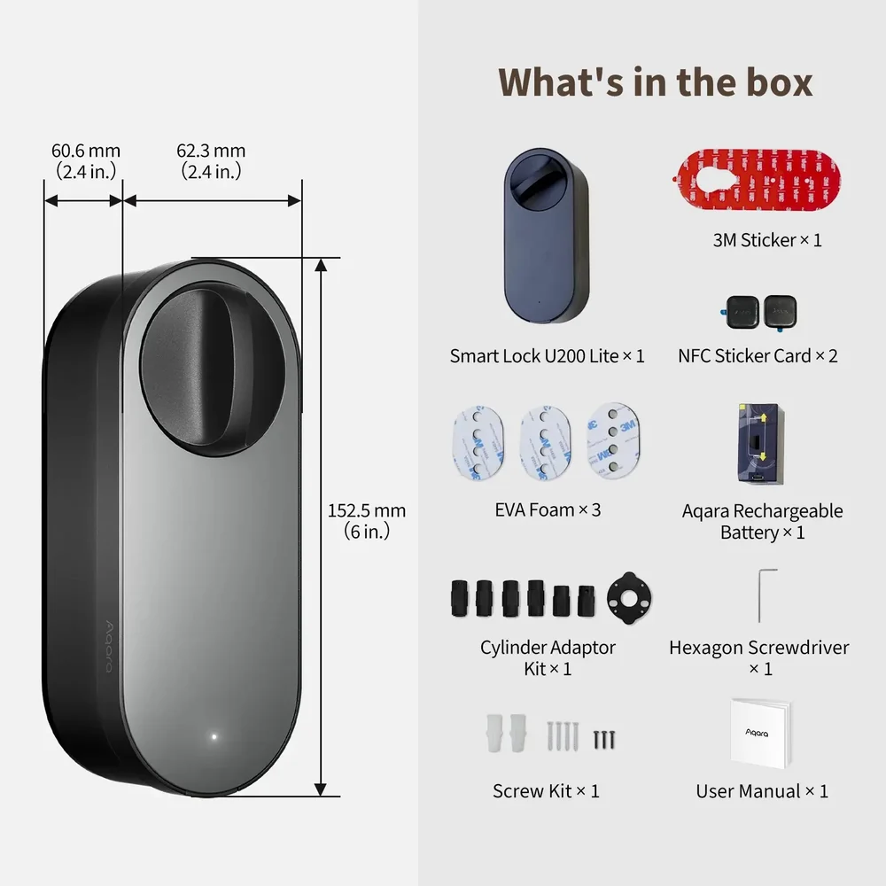 Aqara Smart Lock U200 Lite (4)