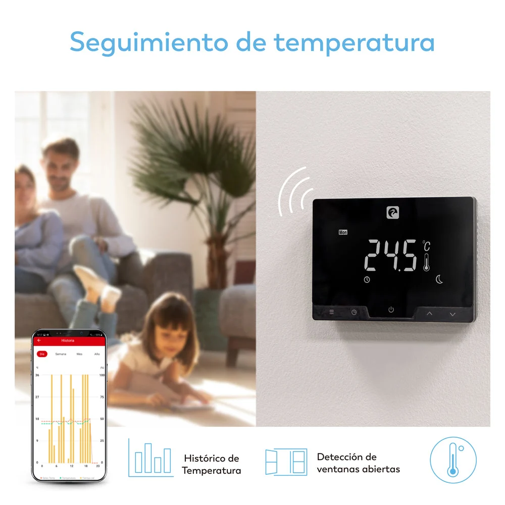 Garza termostato Wi-Fi + Bluetooth inalámbrico (7)