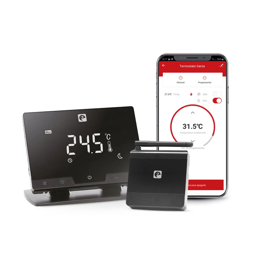Garza termostato Wi-Fi + Bluetooth inalámbrico