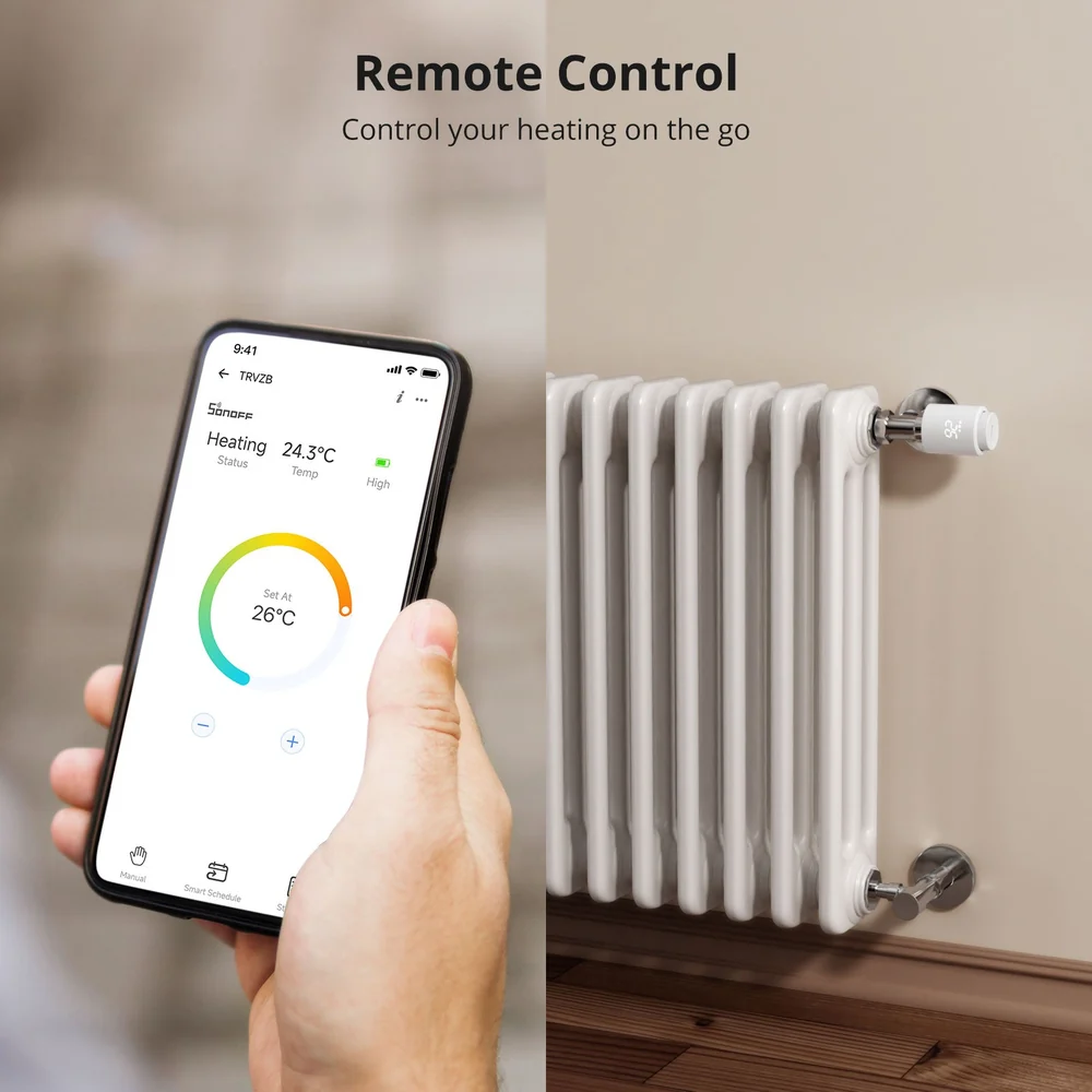 SONOFF TRVZB (Zigbee) · unidad y pack de 4 (3)