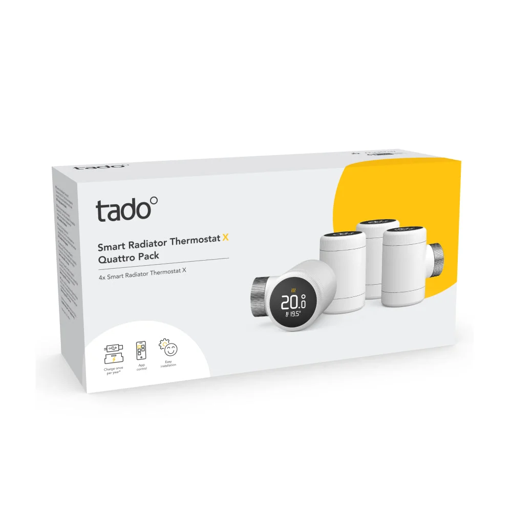 tado° Cabezal Termostático Inteligente X · Pack Trío (5)